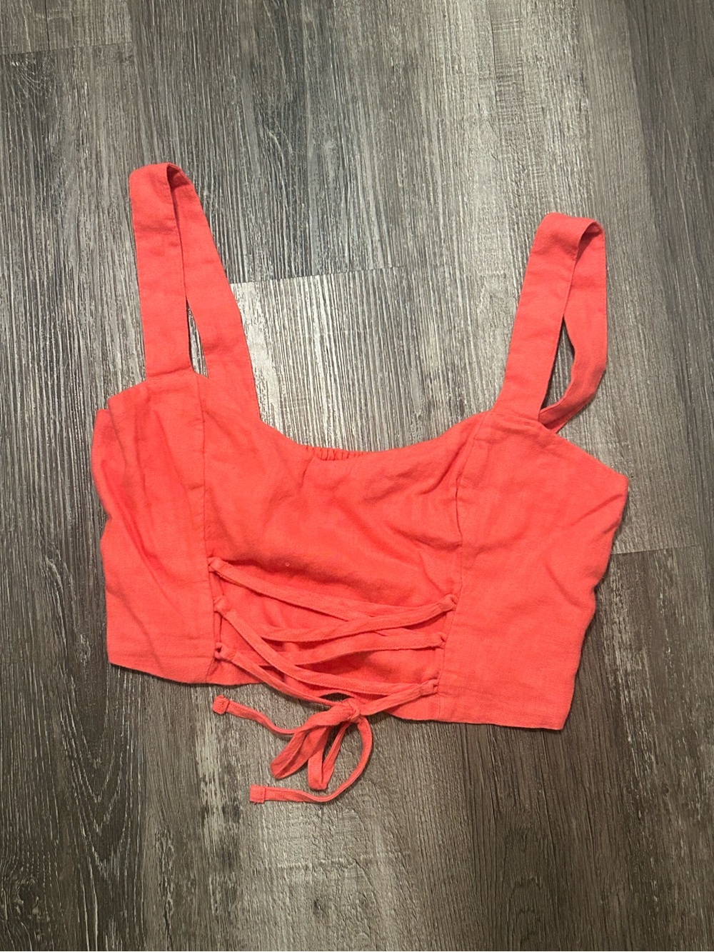 3/$10 Abercrombie linen blend corset top